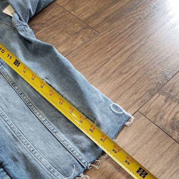 NWT Lucky Brand Fray Hem Denim Jacket Size Large - Picture 7 of 8